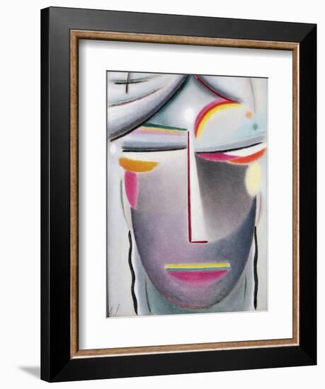 Head (Dark Buddha), c.1927-Alexej Von Jawlensky-Framed Giclee Print