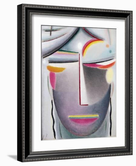 Head (Dark Buddha), c.1927-Alexej Von Jawlensky-Framed Premium Giclee Print