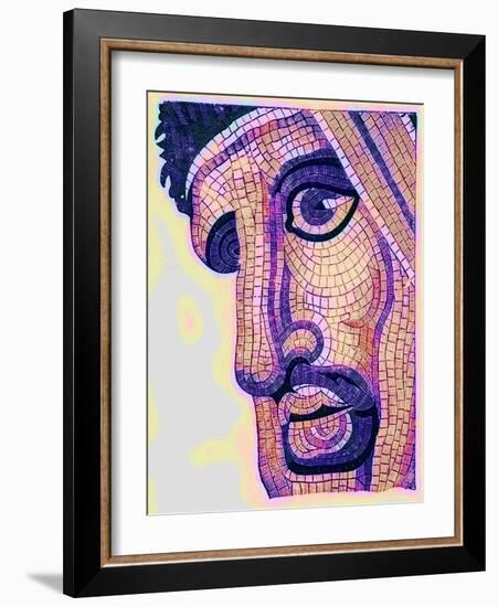 Head in Mosaic, from 'The Battle of Issus', Illustration from 'Historic Ornament' by James Ward-English-Framed Giclee Print