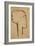 Head in Profile-Amedeo Modigliani-Framed Giclee Print