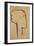 Head in Profile-Amedeo Modigliani-Framed Giclee Print