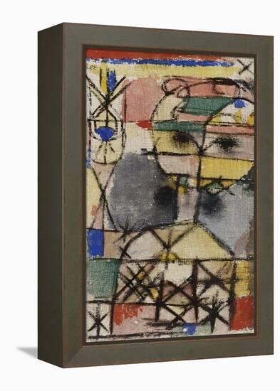 Head; Kopf-Paul Klee-Framed Premier Image Canvas