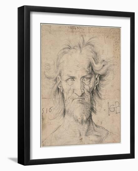 Head of a Bearded Old Man (Satur), 1516-Hans Baldung-Framed Giclee Print