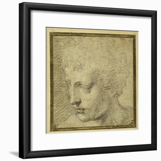 Head of a Boy, Nearly in Profile to the Left-Parmigianino-Framed Giclee Print