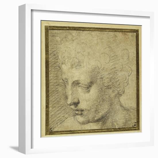 Head of a Boy, Nearly in Profile to the Left-Parmigianino-Framed Giclee Print