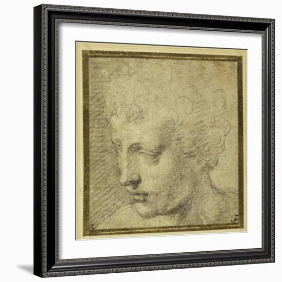 Head of a Boy, Nearly in Profile to the Left-Parmigianino-Framed Giclee Print