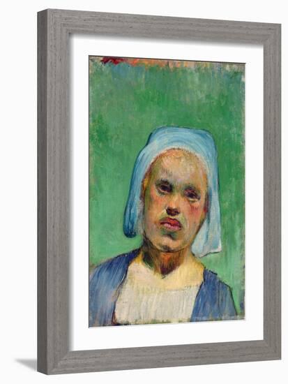 Head of a Breton-Paul Gauguin-Framed Giclee Print