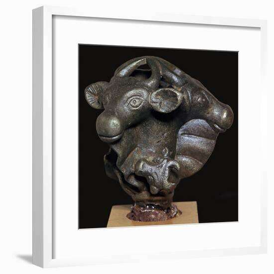 Head of a bronze sceptre-Unknown-Framed Giclee Print