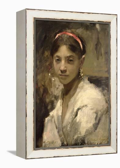 Head of a Capri Girl, 1878-John Singer Sargent-Framed Premier Image Canvas