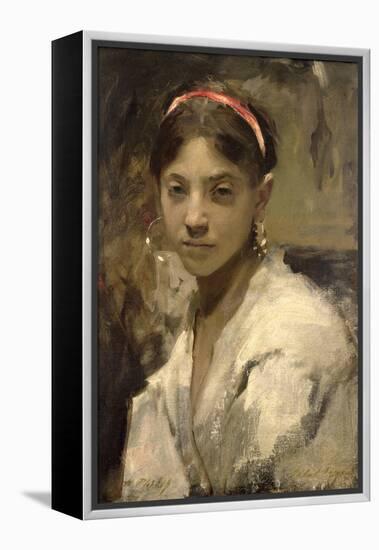 Head of a Capri Girl, 1878-John Singer Sargent-Framed Premier Image Canvas