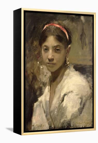 Head of a Capri Girl, 1878-John Singer Sargent-Framed Premier Image Canvas