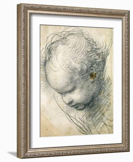 Head of a Cherub-Raphael-Framed Giclee Print