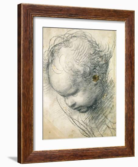 Head of a Cherub-Raphael-Framed Giclee Print