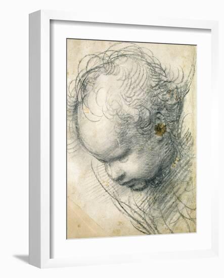 Head of a Cherub-Raphael-Framed Giclee Print