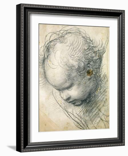 Head of a Cherub-Raphael-Framed Giclee Print