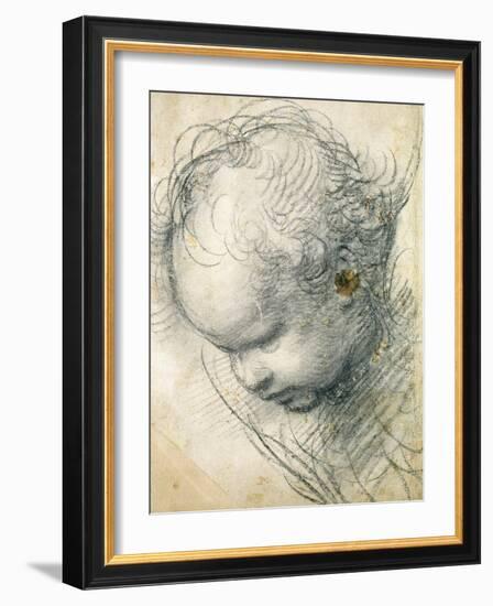 Head of a Cherub-Raphael-Framed Giclee Print