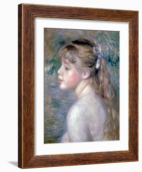 Head of a Child, 1892-Pierre-Auguste Renoir-Framed Giclee Print