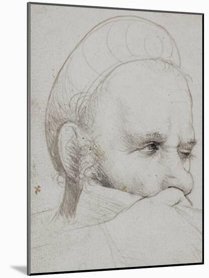 Head of a Crossbowman, c. 1516-Hans Holbein the Elder-Mounted Giclee Print