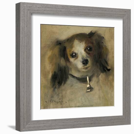 Head of a Dog, 1870-Pierre-Auguste Renoir-Framed Art Print