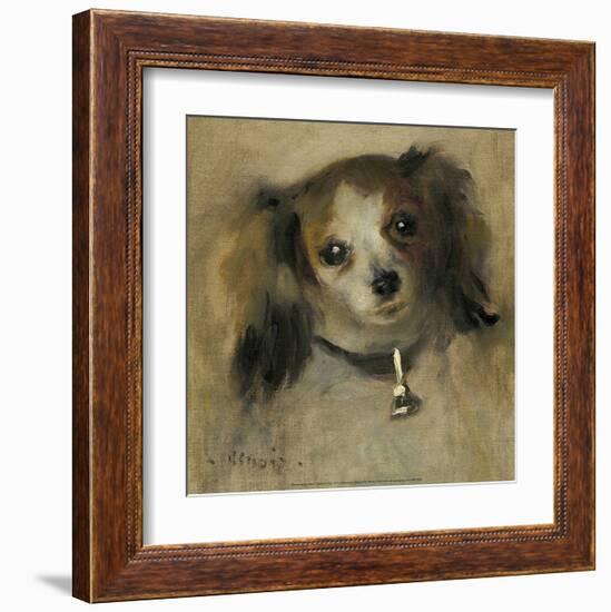 Head of a Dog, 1870-Pierre-Auguste Renoir-Framed Art Print