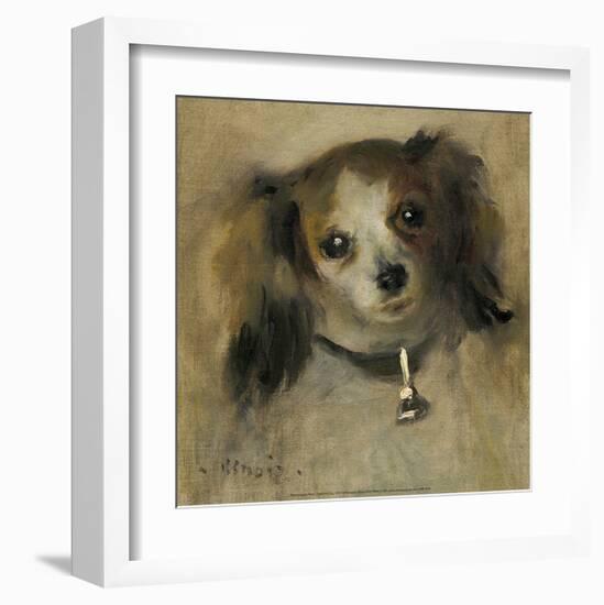 Head of a Dog, 1870-Pierre-Auguste Renoir-Framed Art Print