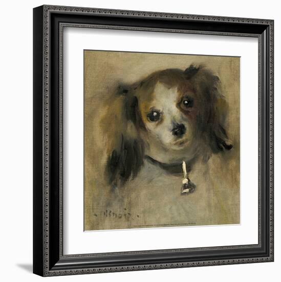 Head of a Dog, 1870-Pierre-Auguste Renoir-Framed Art Print