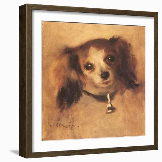 Head of a Dog, 1870-Pierre-Auguste Renoir-Framed Giclee Print