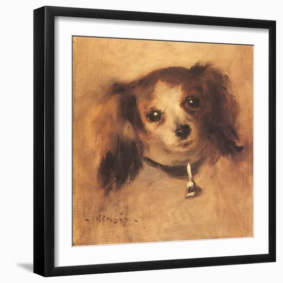 Head of a Dog, 1870-Pierre-Auguste Renoir-Framed Giclee Print