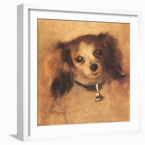 Head of a Dog, 1870-Pierre-Auguste Renoir-Framed Giclee Print