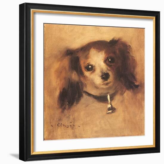 Head of a Dog, 1870-Pierre-Auguste Renoir-Framed Giclee Print