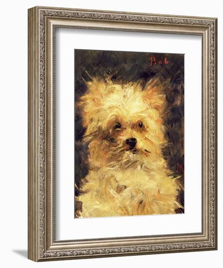 Head of a Dog - "Bob", 1876-Edouard Manet-Framed Giclee Print