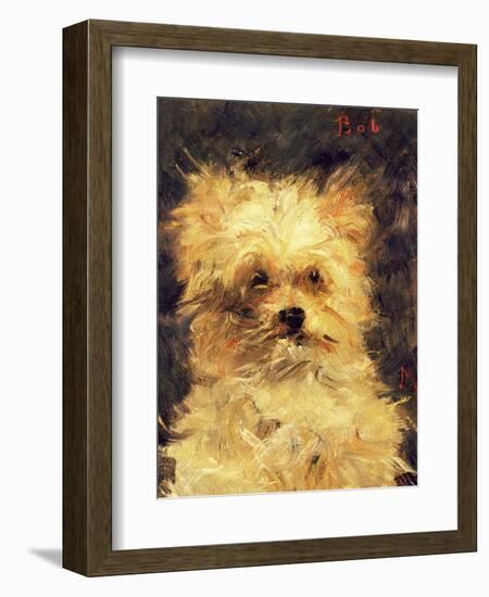 Head of a Dog - "Bob", 1876-Edouard Manet-Framed Giclee Print