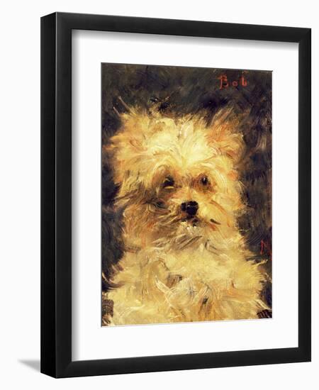 Head of a Dog - "Bob", 1876-Edouard Manet-Framed Giclee Print