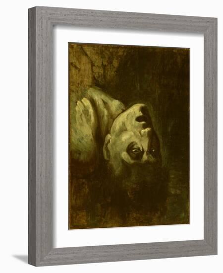 Head of a Drowned Man, C.1819-Theodore Gericault-Framed Giclee Print