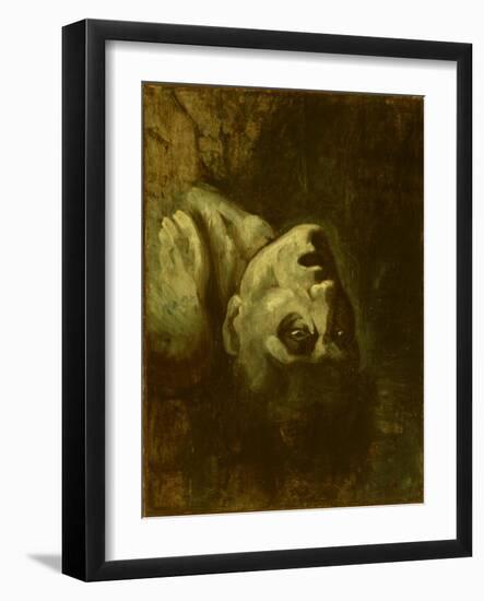 Head of a Drowned Man, C.1819-Theodore Gericault-Framed Giclee Print