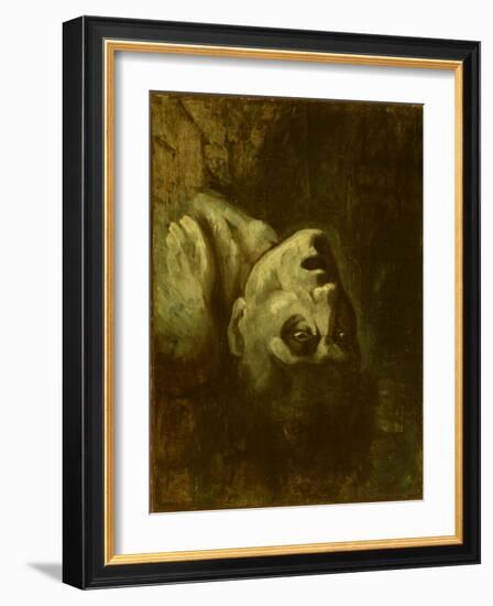 Head of a Drowned Man, C.1819-Theodore Gericault-Framed Giclee Print