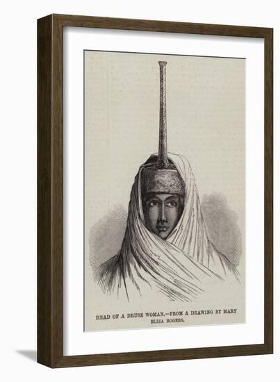 Head of a Druse Woman-null-Framed Giclee Print