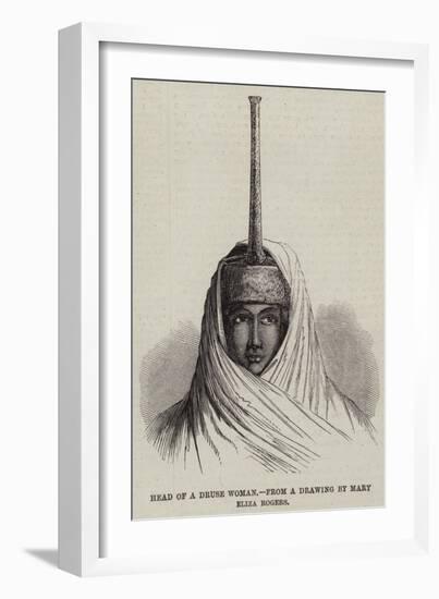 Head of a Druse Woman-null-Framed Giclee Print