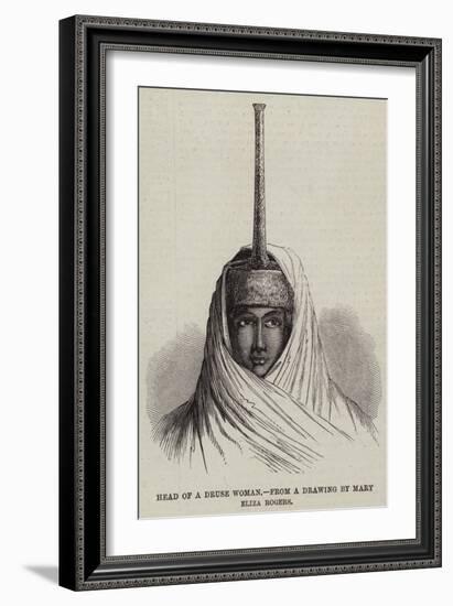 Head of a Druse Woman-null-Framed Giclee Print