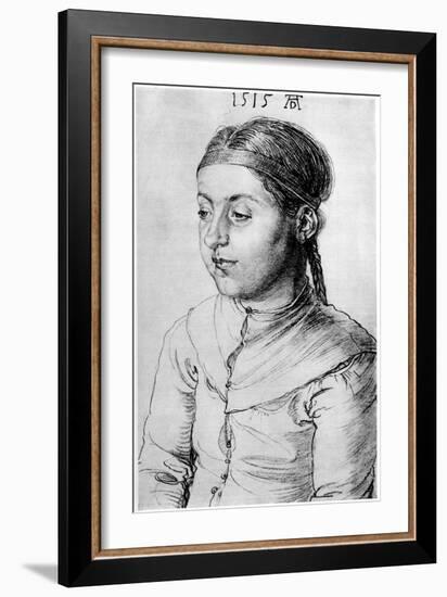 Head of a Girl, 1515-Albrecht Durer-Framed Giclee Print