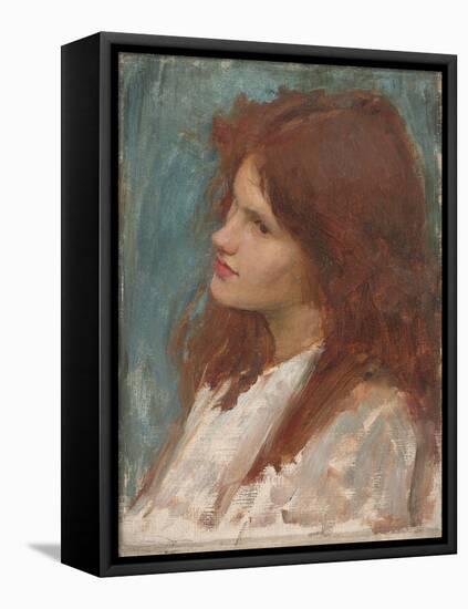 Head of a Girl, C. 1892-1900-John William Waterhouse-Framed Premier Image Canvas