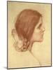 Head of a Girl, c.1905-John William Waterhouse-Mounted Giclee Print