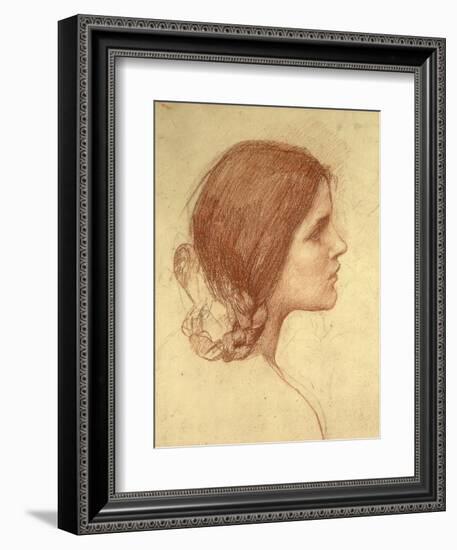 Head of a Girl, c.1905-John William Waterhouse-Framed Giclee Print