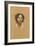 Head of a Girl (Coloured Chalks on Buff Paper)-Evelyn De Morgan-Framed Giclee Print