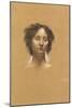 Head of a Girl (Coloured Chalks on Buff Paper)-Evelyn De Morgan-Mounted Giclee Print