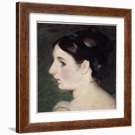 Head of a Girl, Probably a Portrait of Mary Constable (Oil on Canvas, 1806)-John Constable-Framed Giclee Print