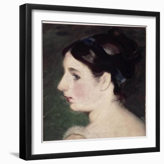Head of a Girl, Probably a Portrait of Mary Constable (Oil on Canvas, 1806)-John Constable-Framed Giclee Print