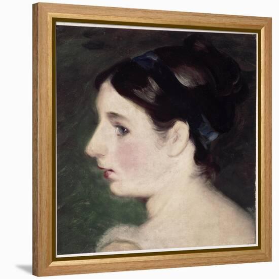 Head of a Girl, Probably a Portrait of Mary Constable (Oil on Canvas, 1806)-John Constable-Framed Premier Image Canvas