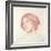 Head of a Girl (Red Chalk on Paper)-John William Waterhouse-Framed Giclee Print