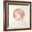 Head of a Girl (Red Chalk on Paper)-John William Waterhouse-Framed Giclee Print